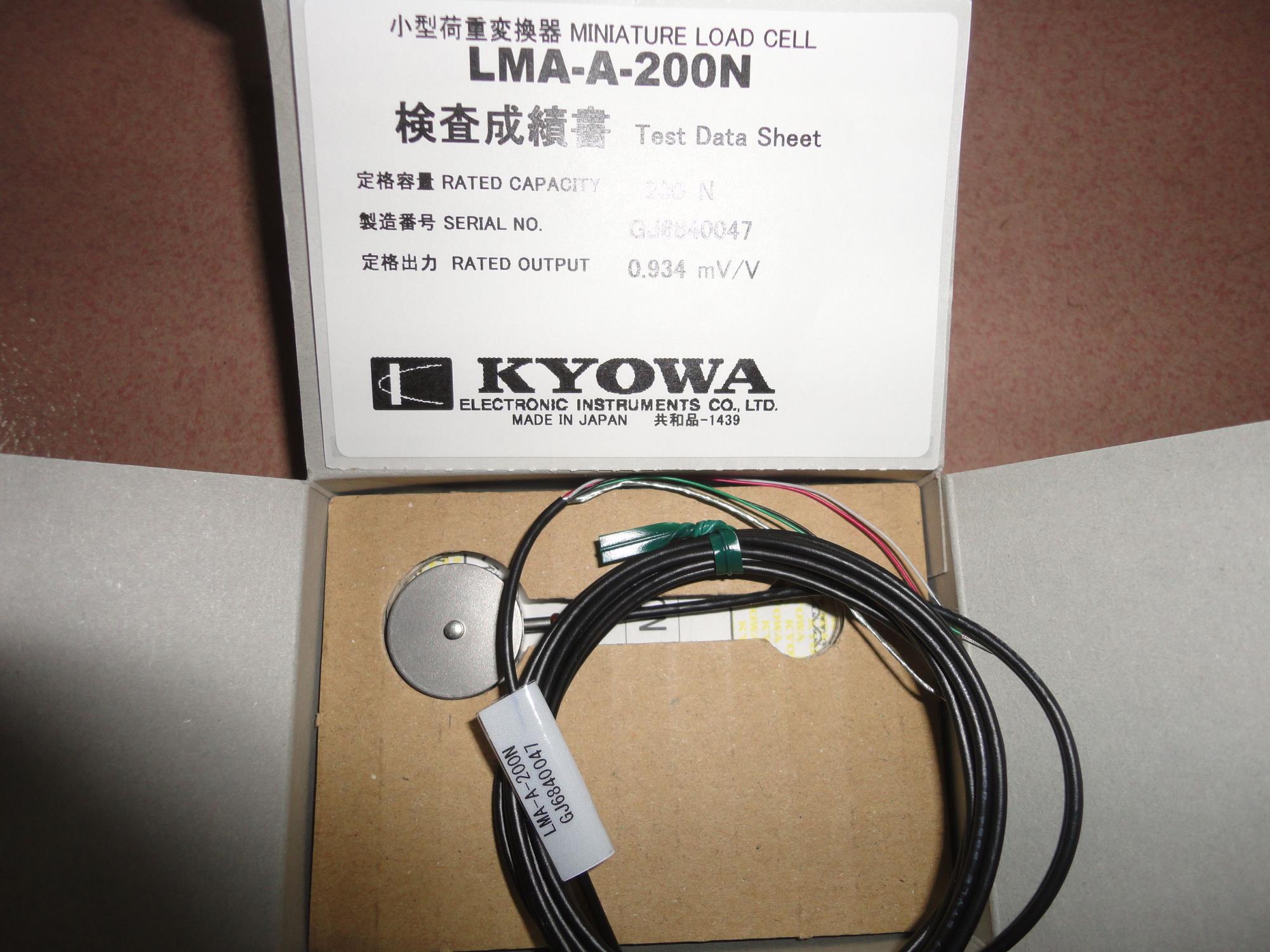 冲就行啦！日本原装KYOWA共和微型载荷传感器LMA-A-200N