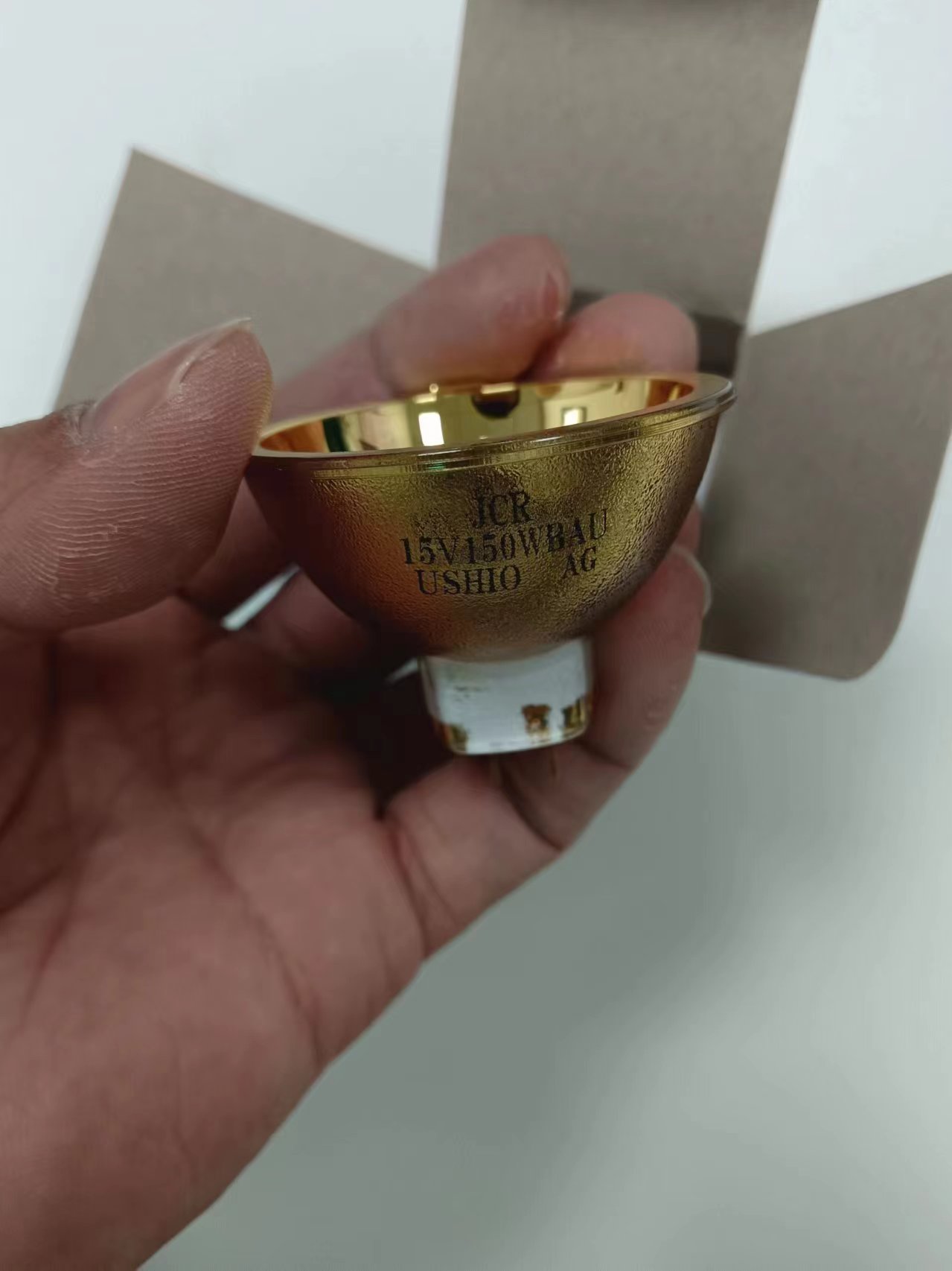 USHIO 牛尾波姆仪器光源镀金灯杯JCR 15V150WBAU