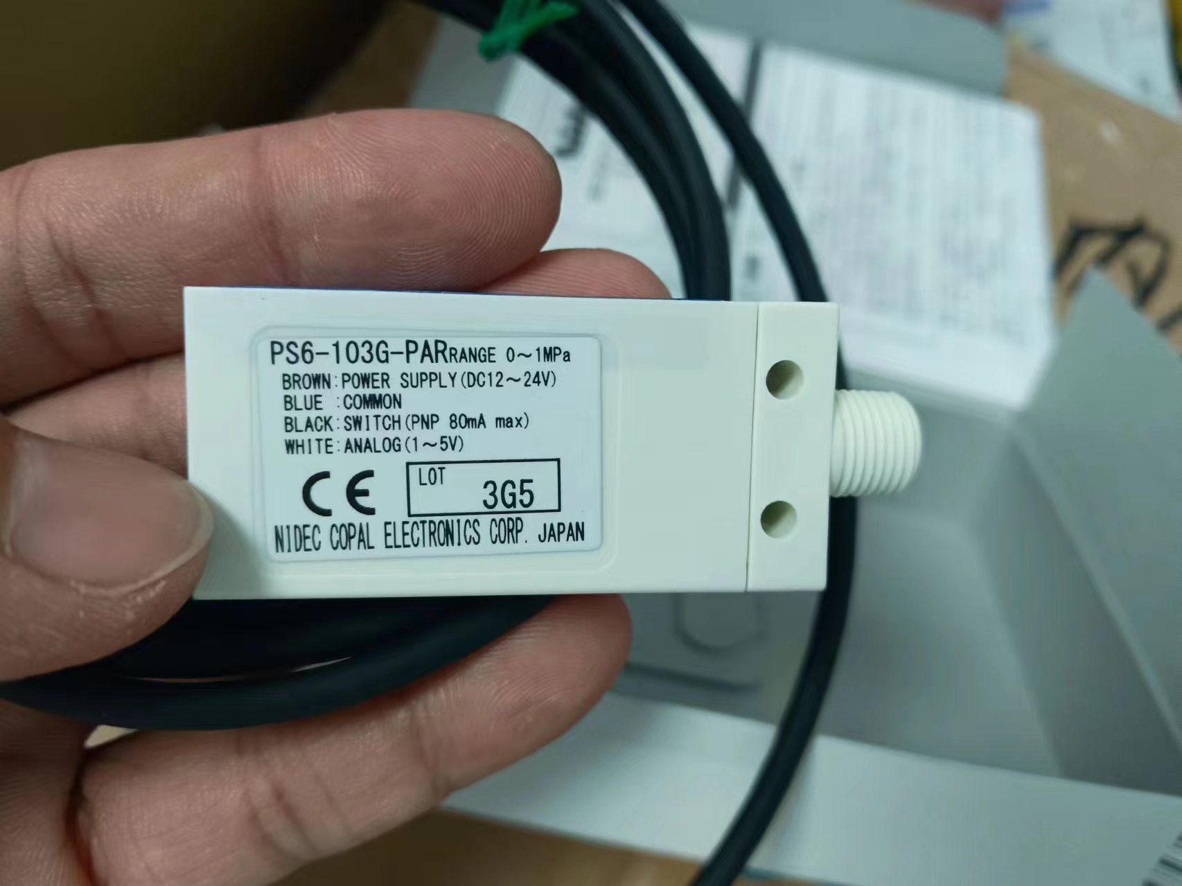 NIDEC COPAL科宝 压力开关 PS6-103G-PAR