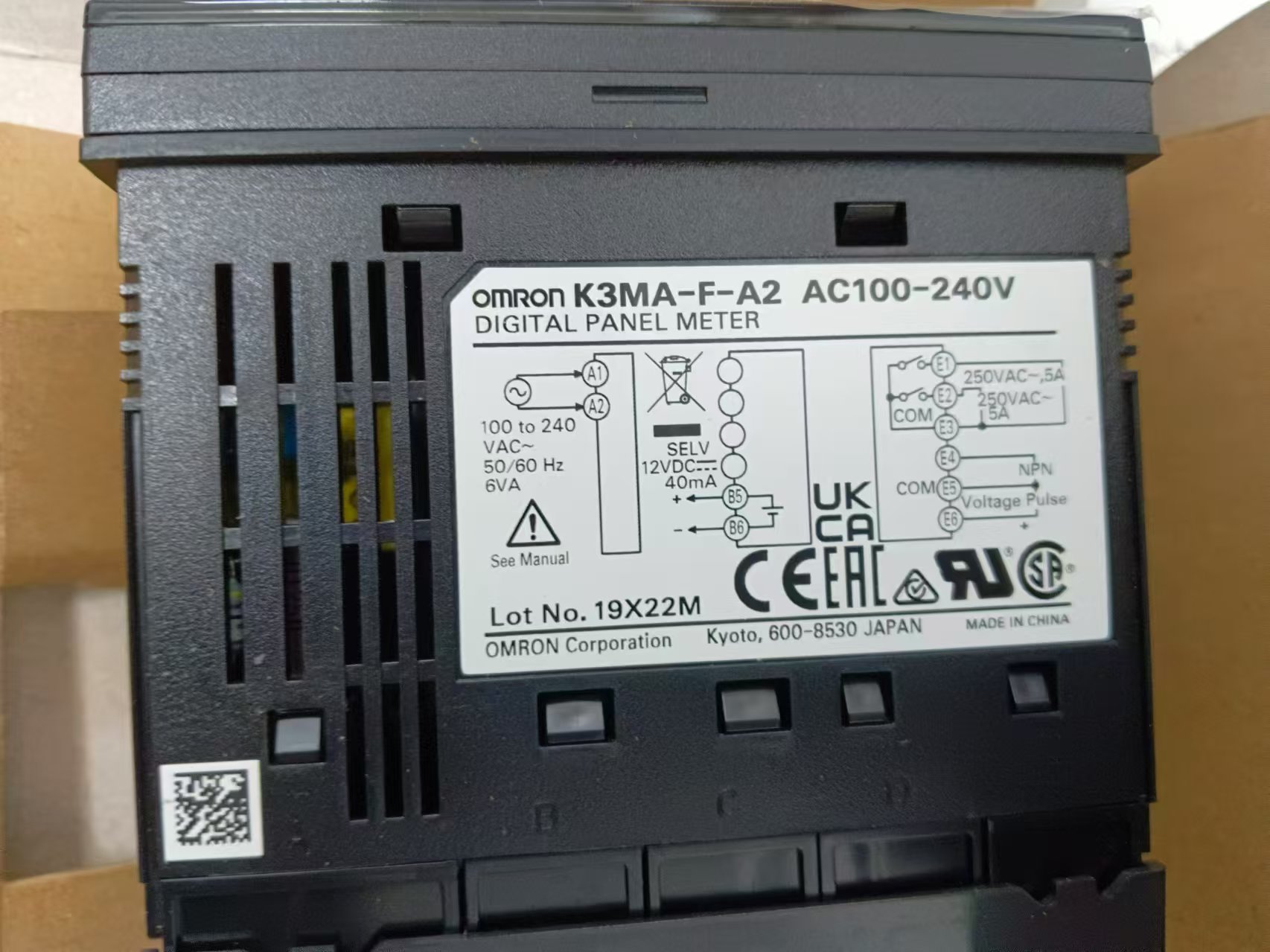 omron欧姆龙  温度数字表K3MA-F-A2  AC100-240V