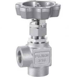 FUJIKIN富士金手动带切换指示器的角型针阀US-327GD-R