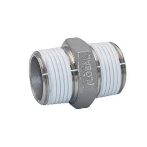 FLOBAL福禄伯乐不锈钢密封胶配件六角接头V6N-04S