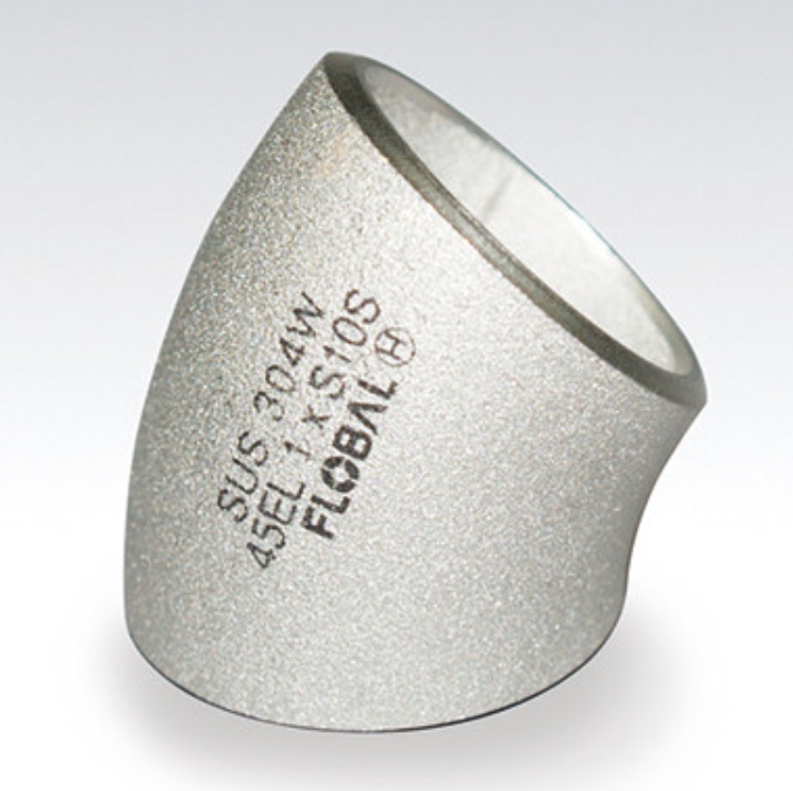 FLOBAL福禄伯乐不锈钢焊接接头长弯头B-45E（L）-10S-1/2