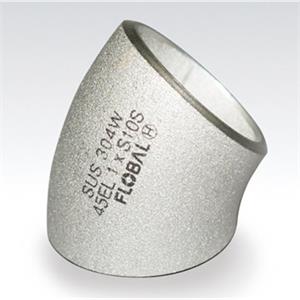 FLOBAL福禄伯乐不锈钢焊接接头长弯头B-45E（L）-10S-2