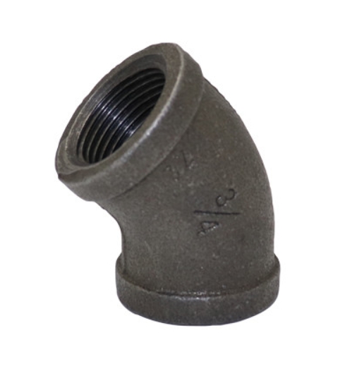 FLOBAL福禄伯乐黑色接头45°弯头45BL-02