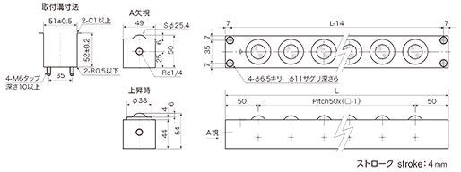 图纸：PVL55SW-☐[双活塞]