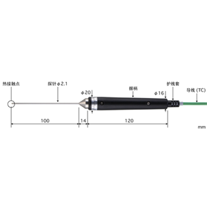 ANRITSU安立计器内藏磁铁型表面温度传感器K型热电偶BS-31K-030-TC1-ANP ANRITSU安立计器内藏磁铁型表面温度传感器K型热电偶BS-31K-030-TC1-ANP