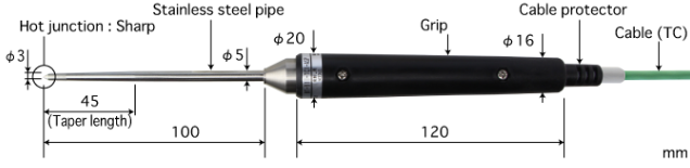 ANRITSU安立计器刺入型温度传感器E型热电偶BT-92E-TC1-ANP