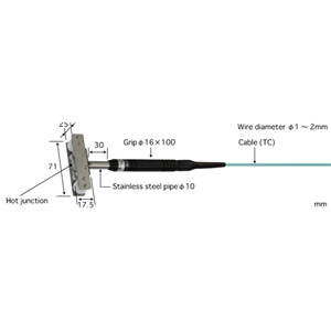 ANRITSU安立计器移动钢丝用温度传感器K型热电偶MW-32K-TC1-ANP ANRITSU安立计器移动钢丝用温度传感器K型热电偶MW-32K-TC1-ANP