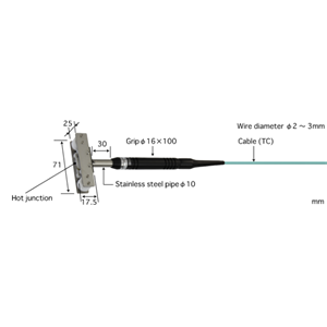 ANRITSU安立计器移动钢丝用温度传感器K型热电偶MW-33K-TC1-ANP ANRITSU安立计器移动钢丝用温度传感器K型热电偶MW-33K-TC1-ANP