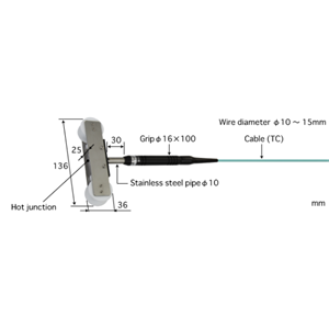 ANRITSU安立计器移动钢丝用温度传感器K型热电偶MW-46K-TC1-ANP ANRITSU安立计器移动钢丝用温度传感器K型热电偶MW-46K-TC1-ANP