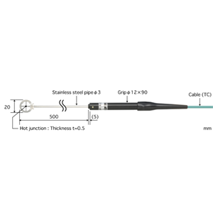 ANRITSU安立计器空气用温度传感器K型热电偶AT-40K-050-1-TC1-ANP ANRITSU安立计器空气用温度传感器K型热电偶AT-40K-050-1-TC1-ANP