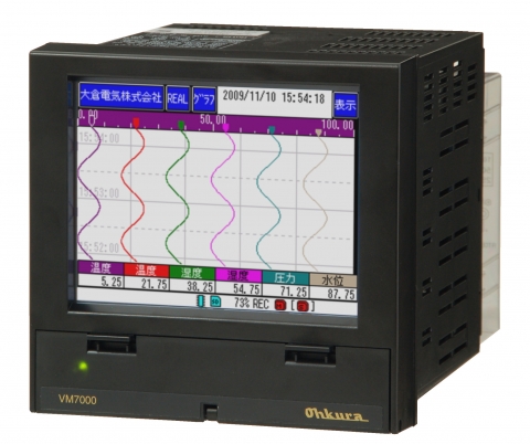 日本原装OHKURA大仓无纸化记录仪VM7000A