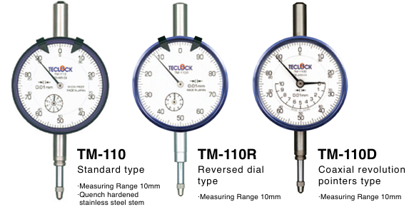TECLOCK得乐0.01毫米表盘指示器TM-110R