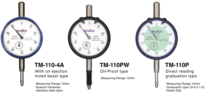 TECLOCK得乐0.01毫米表盘指示器TM-110P