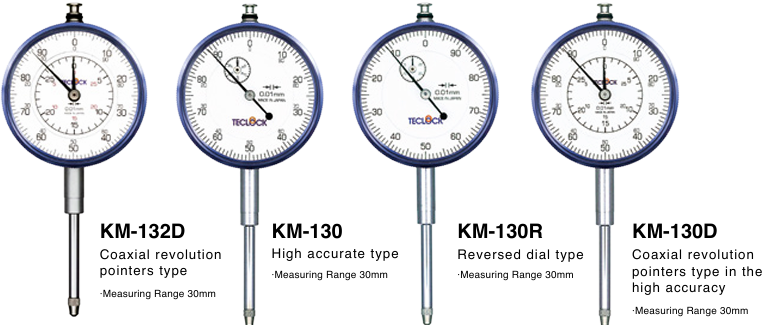 TECLOCK得乐0.01毫米长行程指针式指示器KM-130D