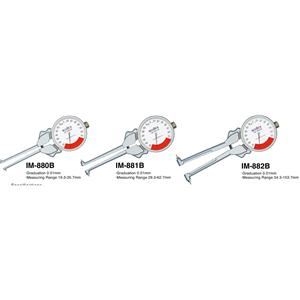 TECLOCK得乐一次革命内部表盘卡尺IM-882B TECLOCK得乐一次革命内部表盘卡尺IM-882B