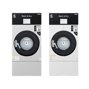 日本原装TOSEI东精投币式触摸屏洗衣机和烘干机SF-155C-T