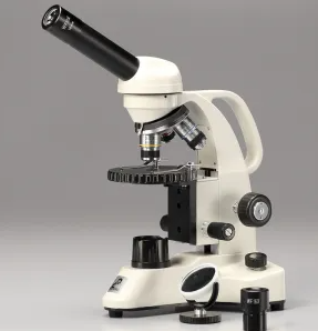 日本原装MEIJI明治 教育实践用生物显微镜,带特殊铝壳 MT-101B