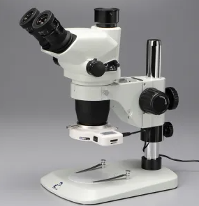 日本原装MEIJI明治 带环形照明的变焦三目立体显微镜 0.5X EM-51M2/50/962