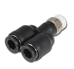 台湾CHELIC气立可 Y型二通接头 SQU