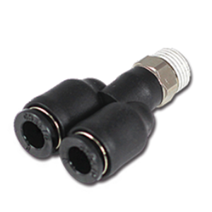 台湾CHELIC气立可 Y型二通接头 SQU