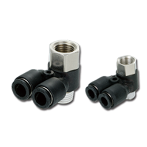 台湾CHELIC气立可 P 型回转双接头 SQKP