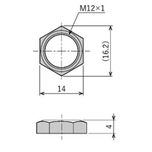 FUJILATEX不二精器  小型六角螺母 M12B