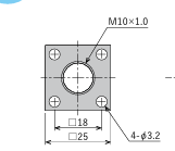 FUJILATEX不二精器 正方形法兰盘 OP-040PB