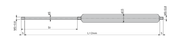 FUJILATEX不二精器 气体弹簧 FGS-15-150-BB
