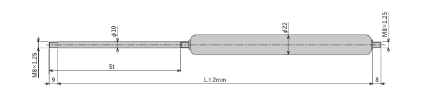 FUJILATEX不二精器 气体弹簧 FGS-22-650-BB