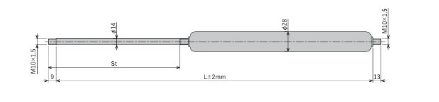 FUJILATEX不二精器 气体弹簧 FGS-28-450-BB