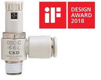 日本原装进口CKD喜开理 带刻度盘调速阀DSC-※