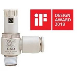 日本原装进口CKD喜开理 带刻度盘调速阀DSC-S