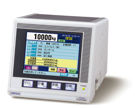日本原装进口UNIPULSE尤尼帕斯 触摸面板卡车磅称重指示器F891A