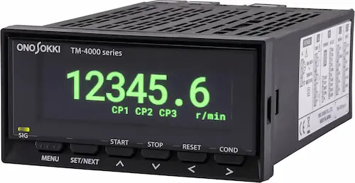 日本原装ONOSOKKI小野测器多功能数字式转速计 TM-4000系列