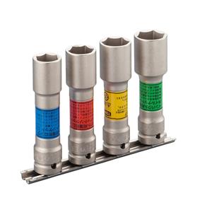 TONE前田 细型轮螺母长套筒套装用于冲击扳手HA404LN