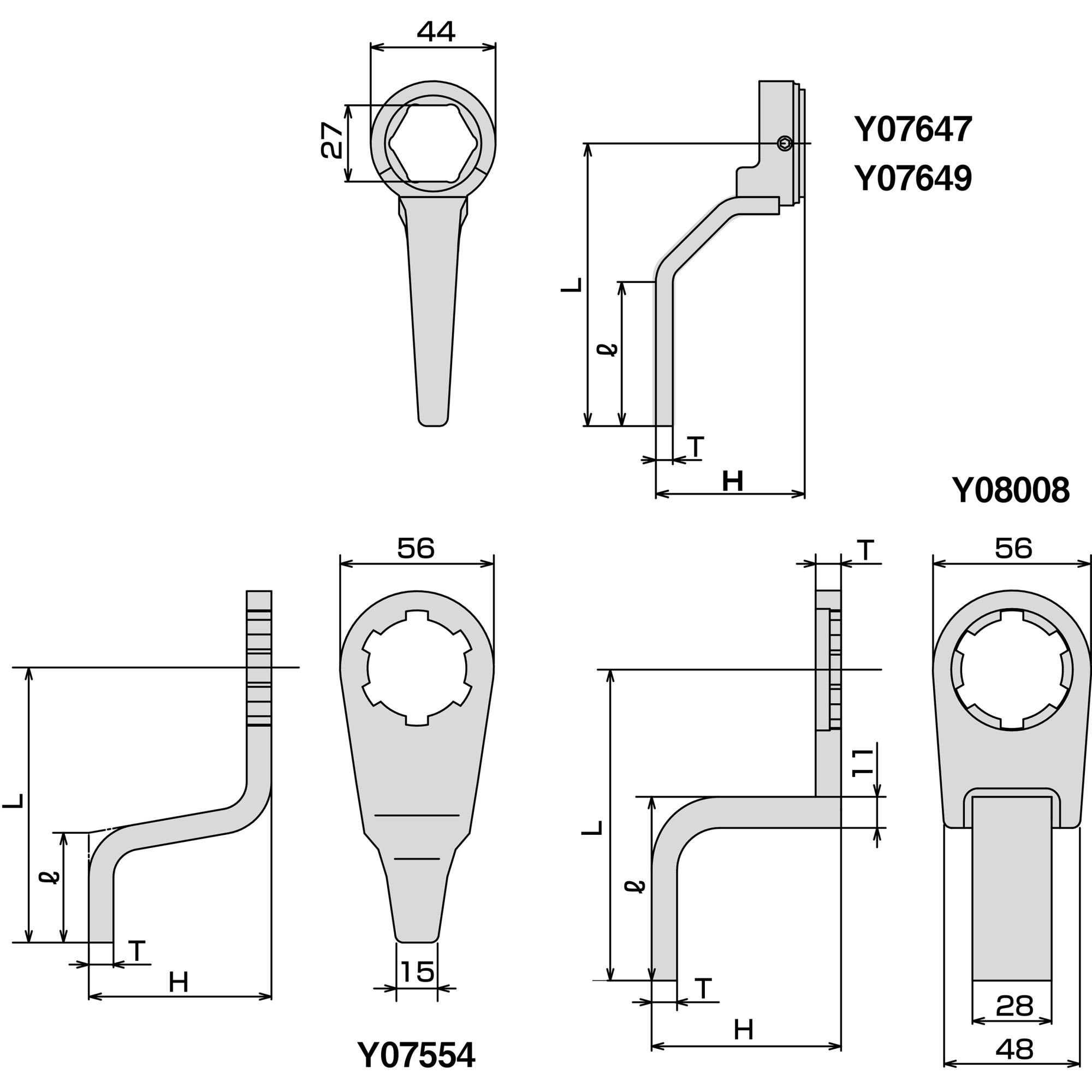 TONE前田 电池螺母跑道的反应条Y08008