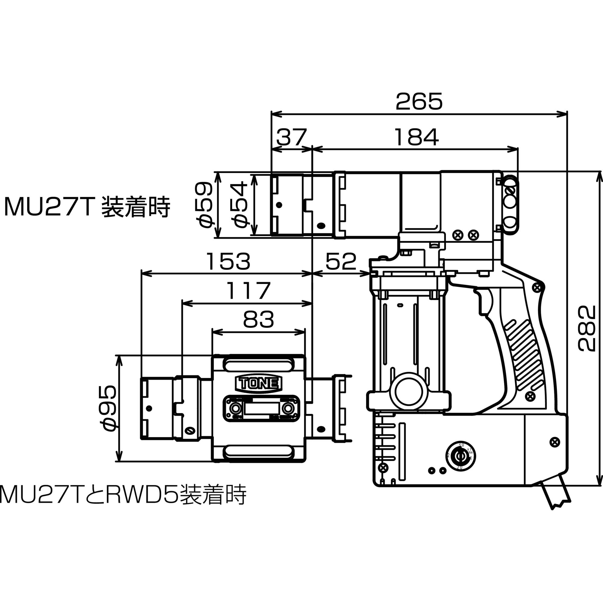 TONE前田 反应式垫圈扳手RWE31