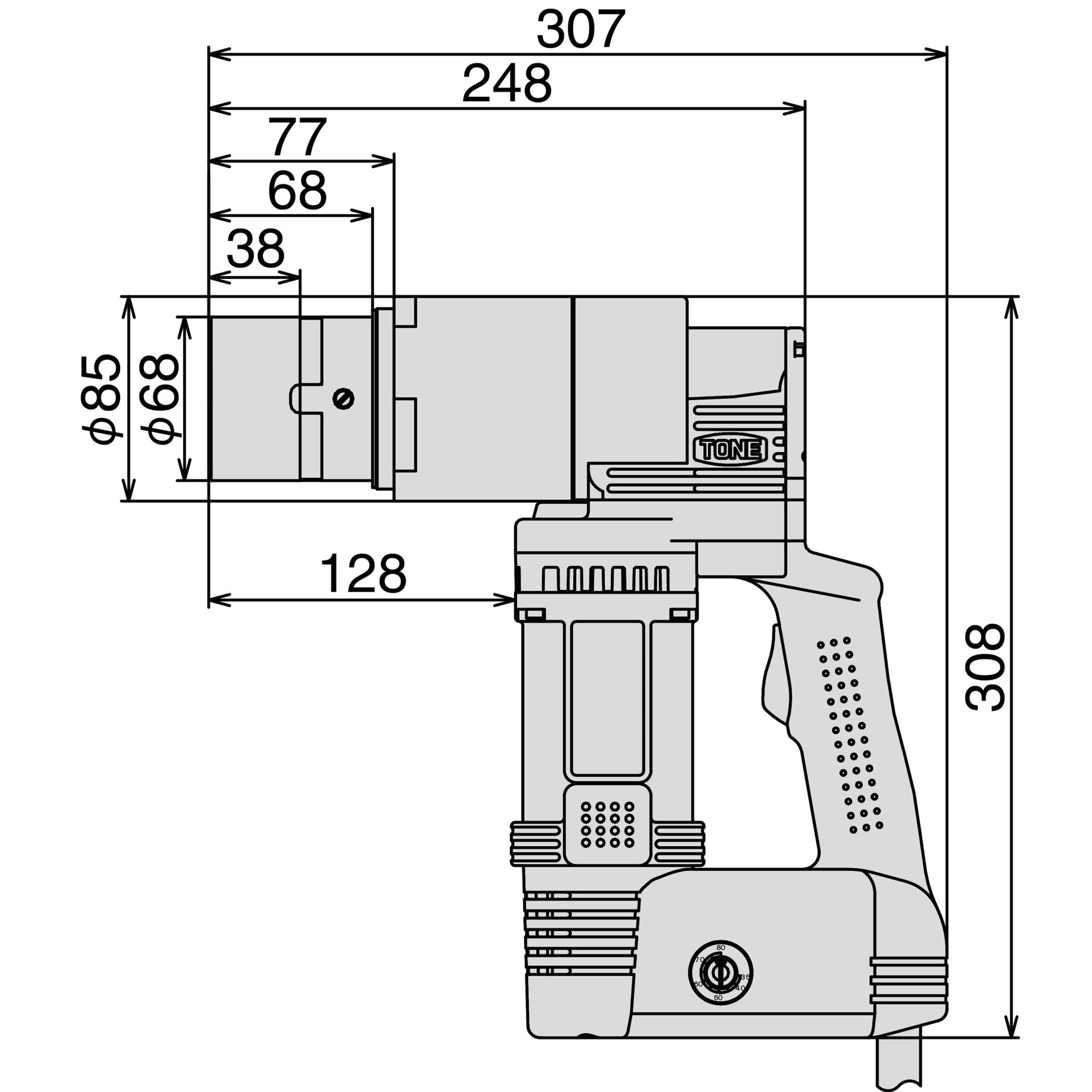 TONE前田 主拧紧扳手GDS1202