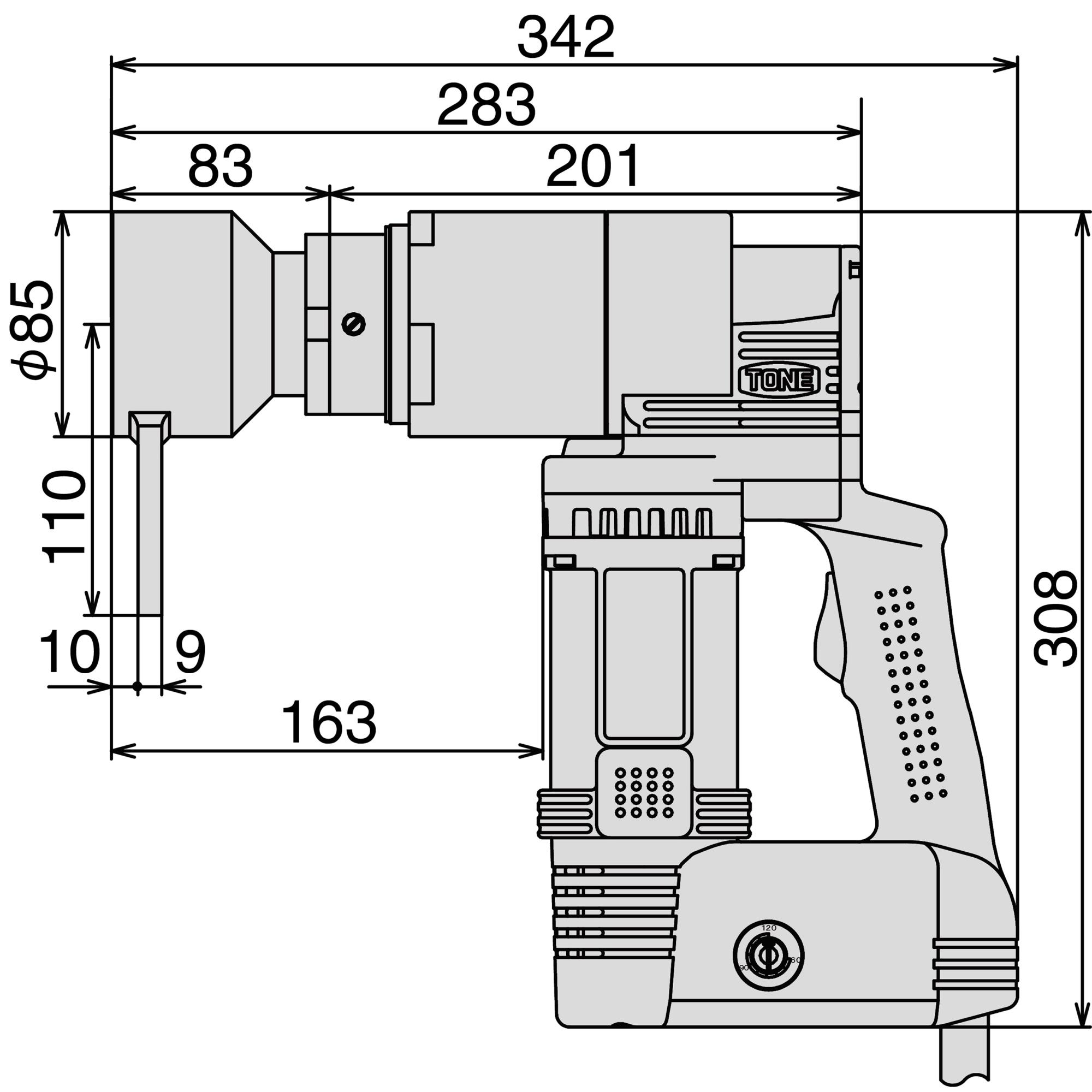 TONE前田 电动扳手GDR1202