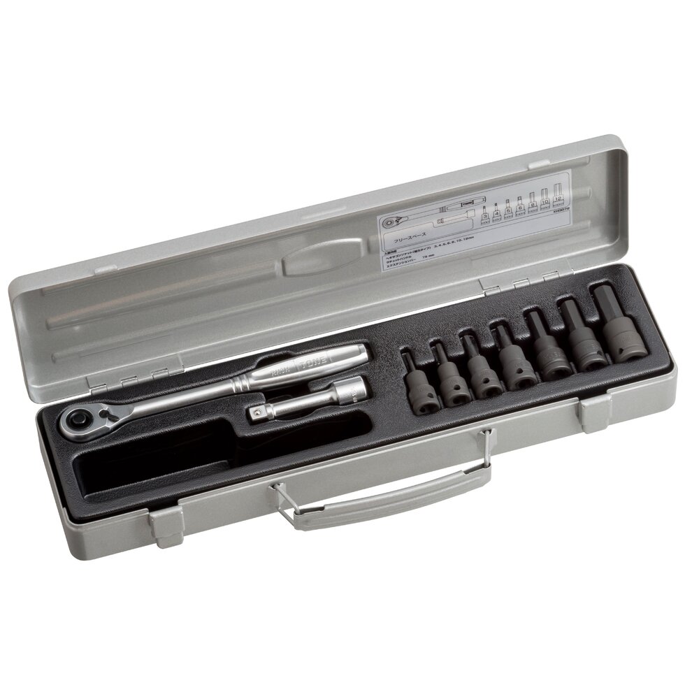 TONE前田 六角套筒扳手套装（强型）KH3072