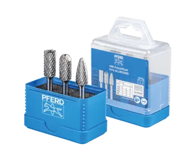 德国PFERD马圈高性能毛刺套装SET 1404 ALLROUND 3TLG