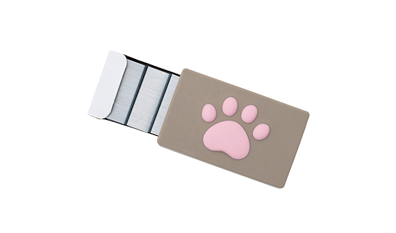 日本MAX带猫咪图案针盒的针配订书机10-1M/S NP