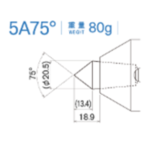日本KABUTO 标准淬火头 5A75°