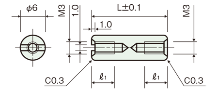 广杉计器HIROSUGI 无铅黄铜垫片圆形，双前螺纹分开（镀镍）ARE-328SN