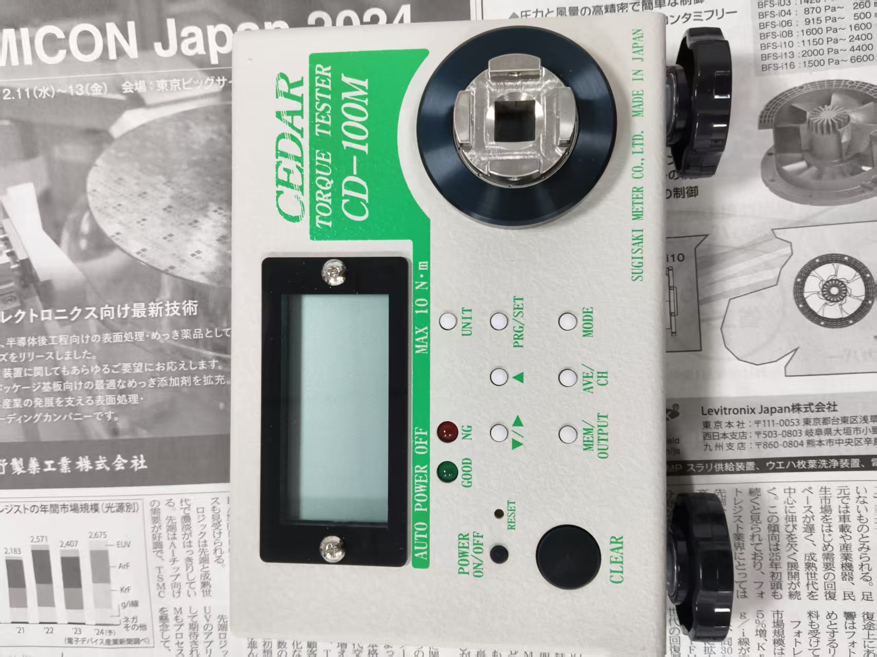 江崎中部地区办事处推荐 日本CEDAR思达数显扭力测试仪  CD-100M