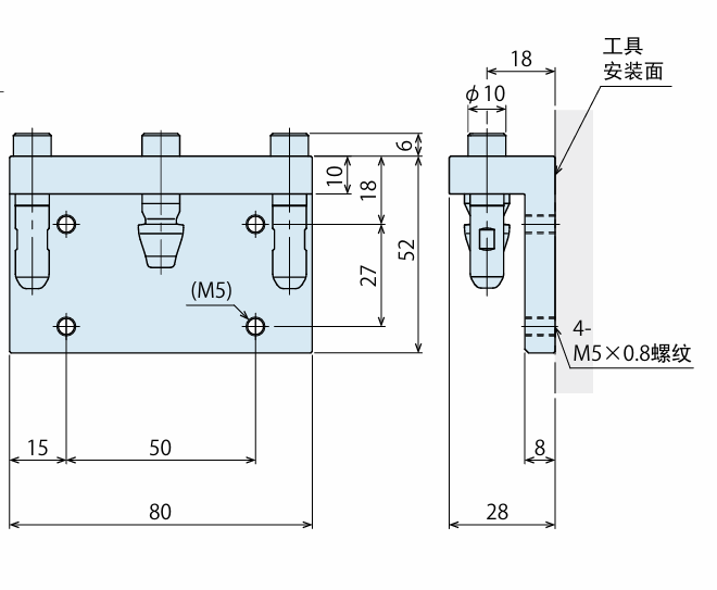 KOSMEK考世美 工具适配器 SXQ0030-TY