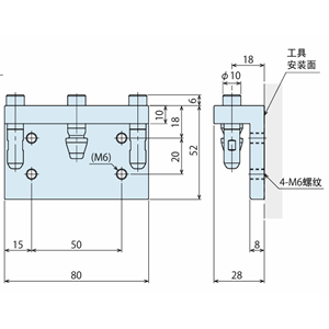 KOSMEK考世美 工具适配器 SXQ0030-TS