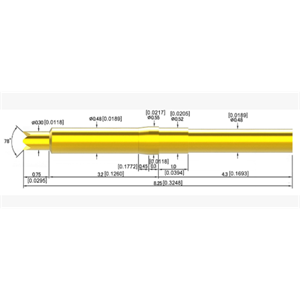 日本TESPRO 弹簧连接器引脚 NMCP-048-8250L-H